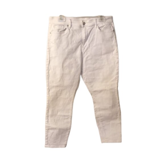 LOFT SIZE 31 / 12 P WHITE MODERN ANKLE SKINNY HIGH RISE JEANS - Picture 1 of 7
